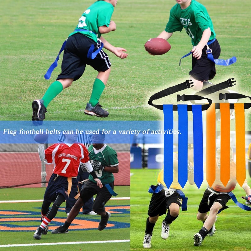 Niantime Flag Football Belts, 6/14 Players Game Kit with flags for Youth and Adults Indoor & Outdoor Training Equipment - Image 5